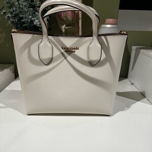 Kate Spade White Bleecker Medium Crossbody Bag